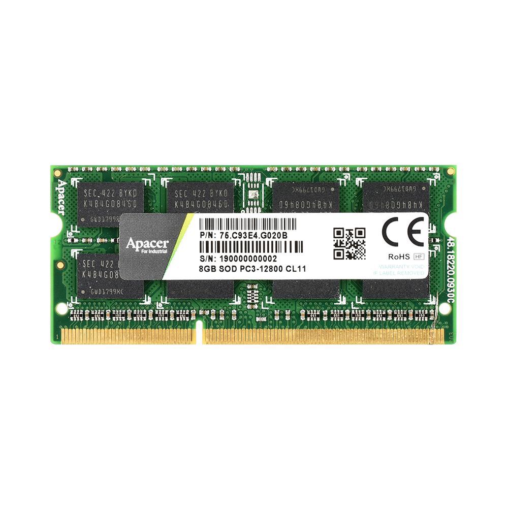 Apacer宇瞻工业级笔记本内存条DDR3 SODIMM