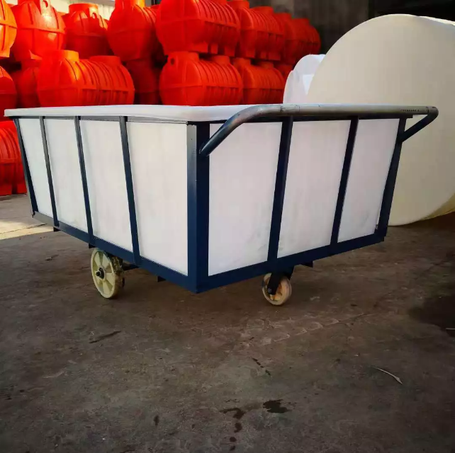 厂家现货推布车食品运输塑料方箱 450L滚塑养殖方箱 塑料方箱价格优惠
