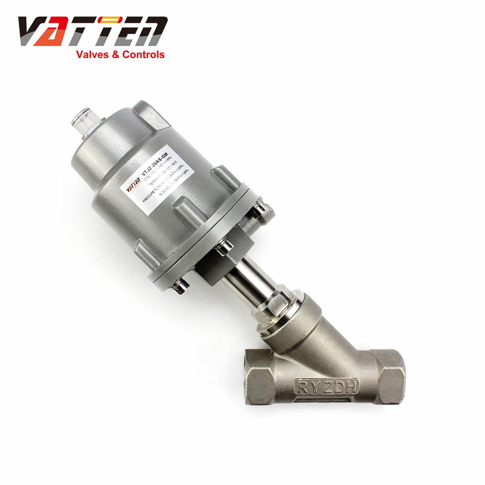 VATTEN气动调节角座阀可输入输出4-20mA模拟量