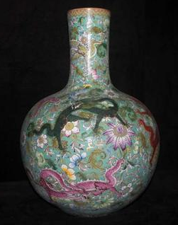 景德镇陶瓷花瓶摆件设计样板房家居客厅设计师手工拉丝花器创意装饰品设计制作