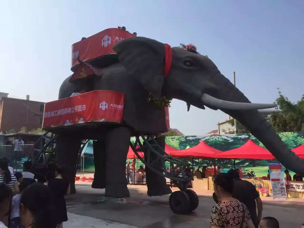 互动巡游机械大象出租价格 机械大象租赁厂家