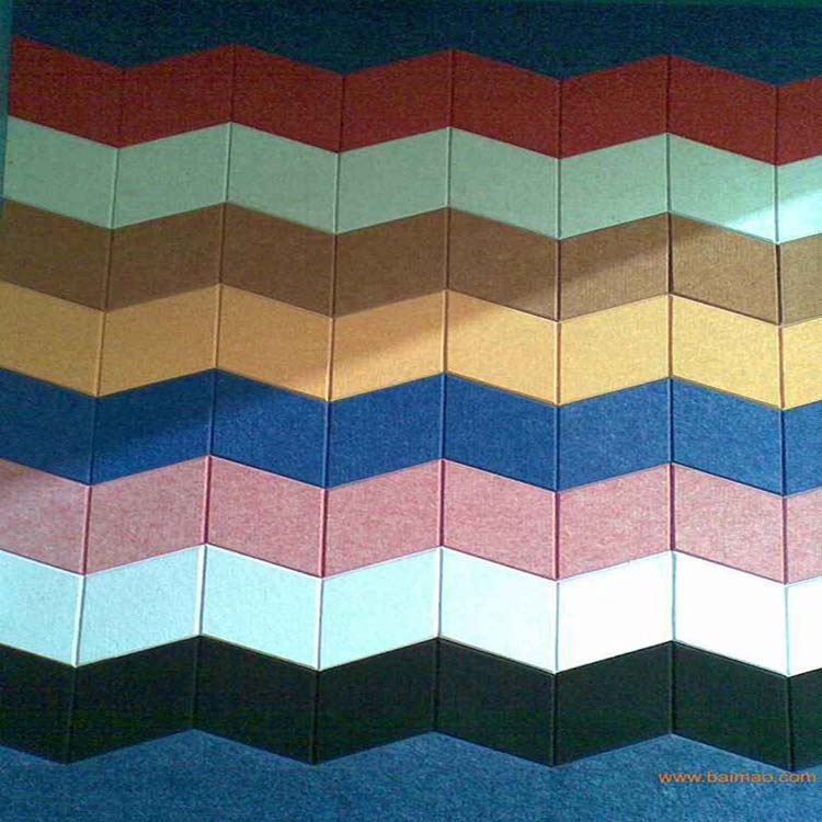 彩色聚酯纤维吸音板 隔音毡幼儿园教室ktv装饰板