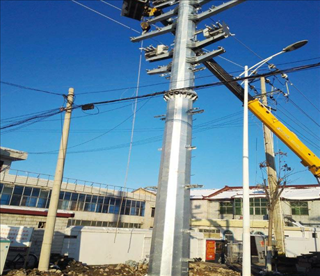 钦州市招标15米钢管塔厂家10kv35kv钢管塔
