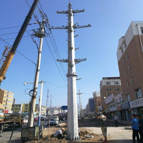 四川省农网改造线路110kv钢管杆