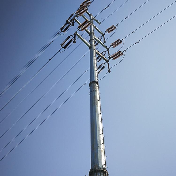合肥市110kv双回路电缆终端钢杆90度转角钢杆