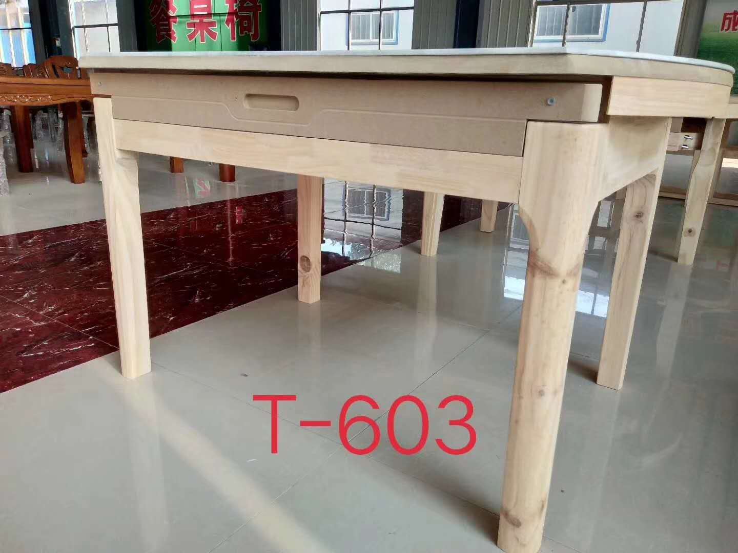 橡木白茬餐桌椅拆装A实木白坯跳台A创未来家具厂