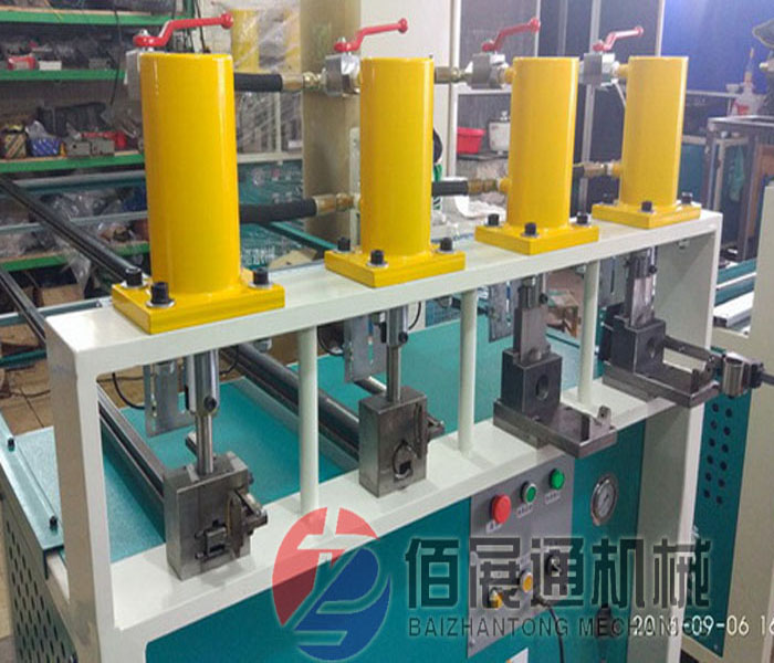 上海管材冲孔机器 三工位冲孔机 一机多功能