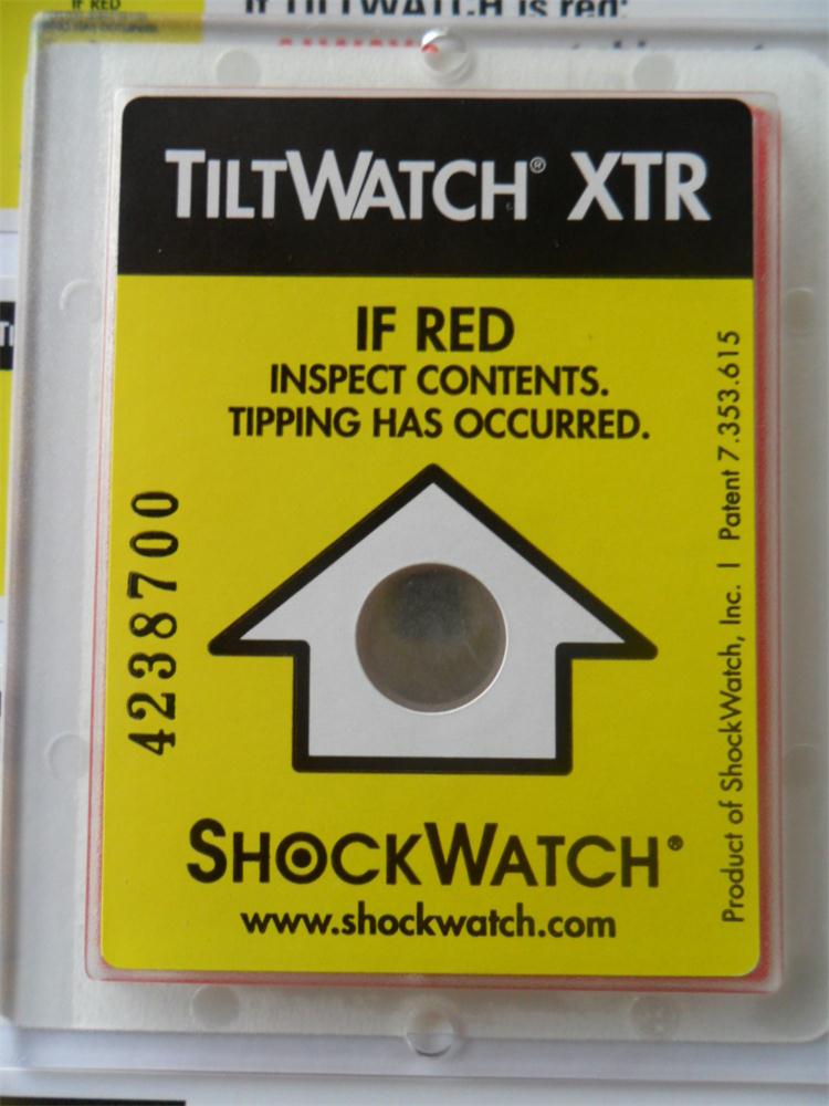 TILTWATCH防倾斜标贴物流运输防倾斜标签监测防震标签
