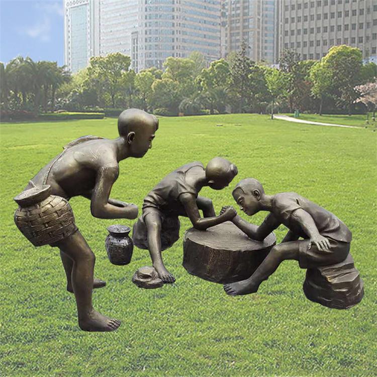 童趣抽象雕塑 儿童玩耍雕塑