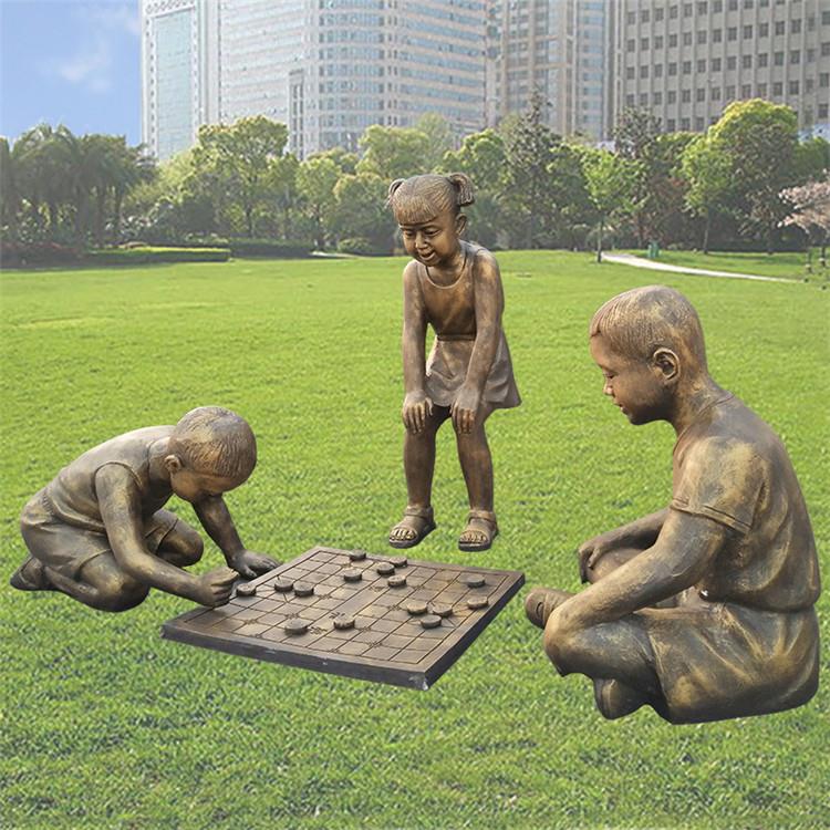 童趣小品雕塑 小孩儿雕塑