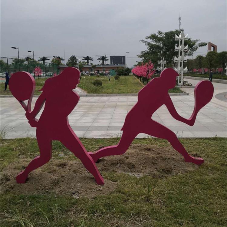 抽象运动人物雕塑 打篮球人物雕塑 制作