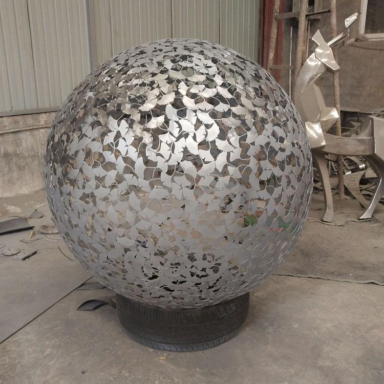 工厂 不锈钢镂空球雕塑