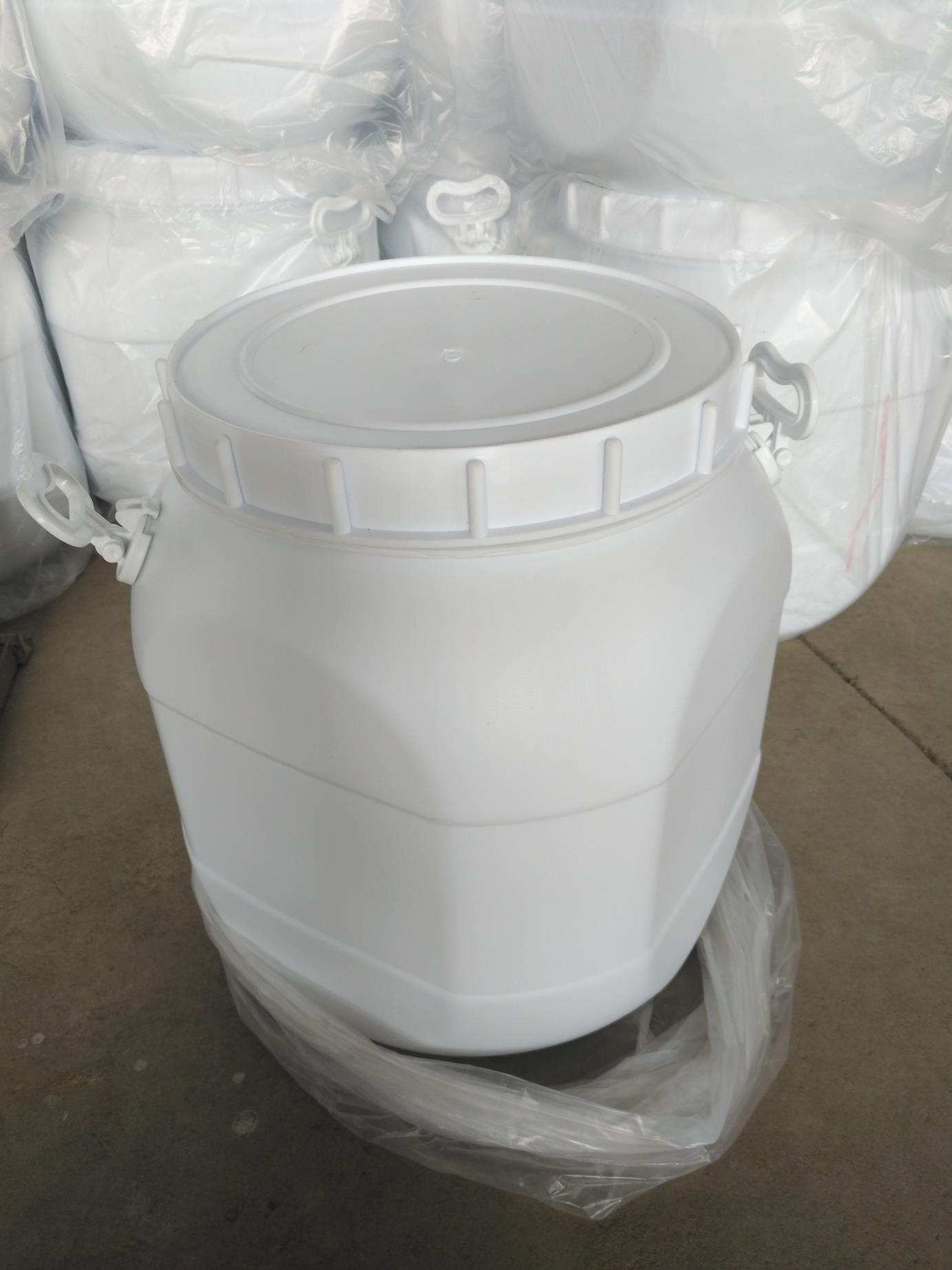 50升圆型螺旋盖塑料桶50公斤圆桶50升开口桶