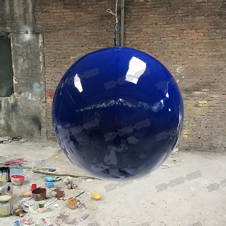 现货玻璃钢圆形球体玻璃钢雕塑圆球商场高档展览球形标志雕塑