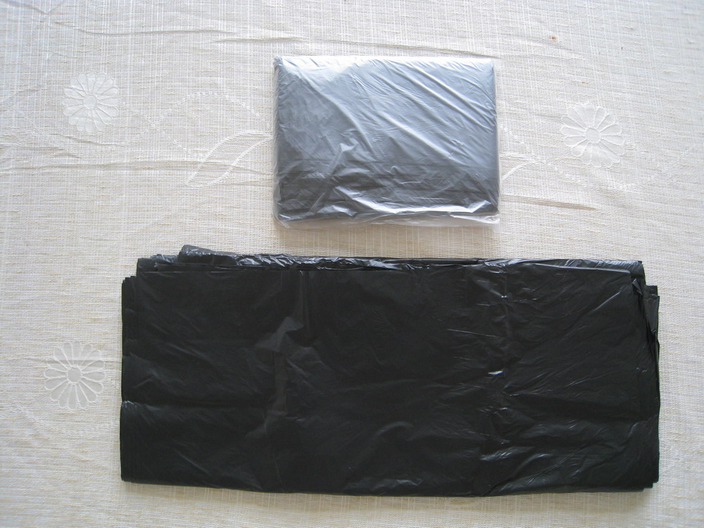 HDPE/LDPE聚乙烯叠装或卷装平口垃圾袋
