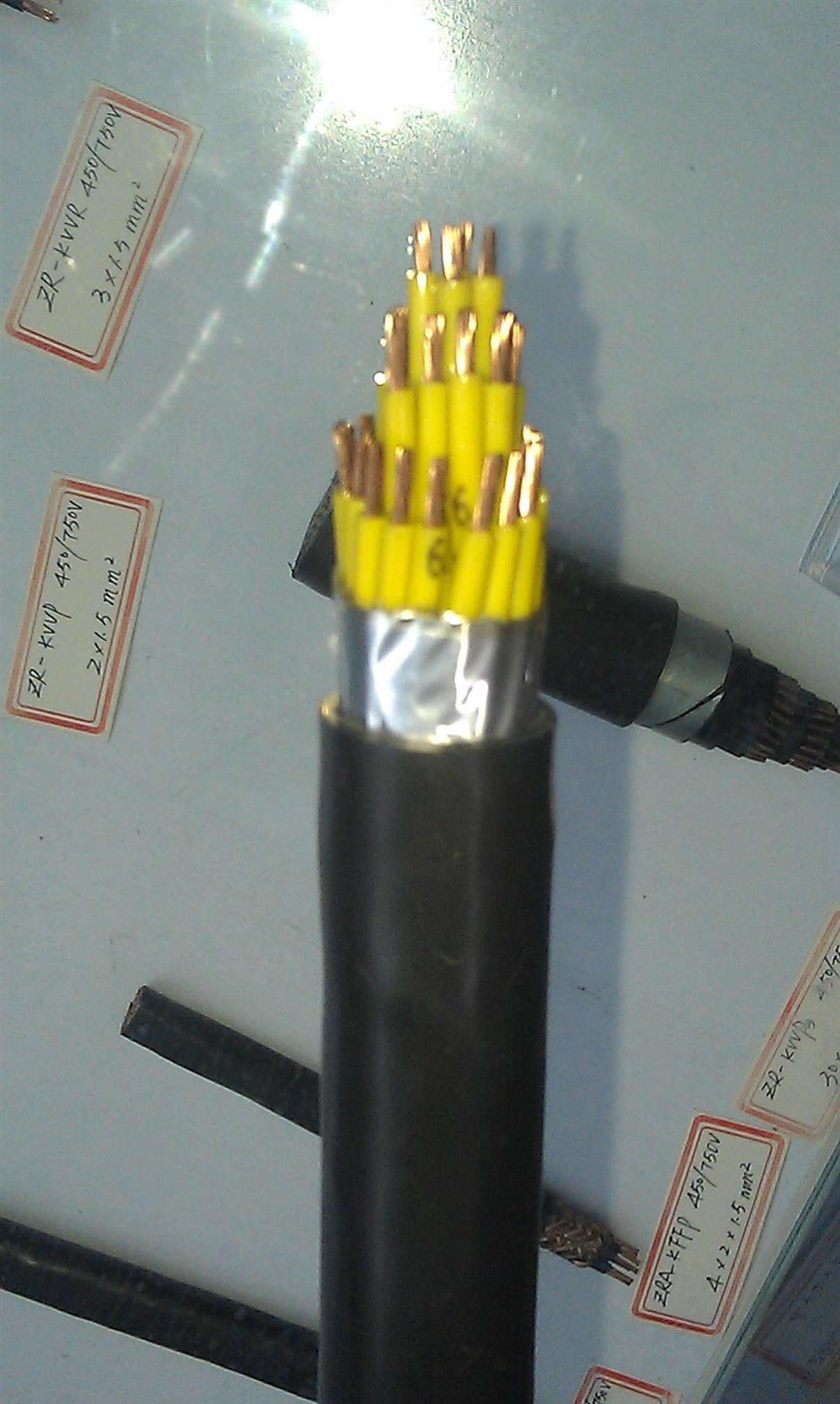 耐高温控制电缆 ZR-KFFRP23 4X50+1X25