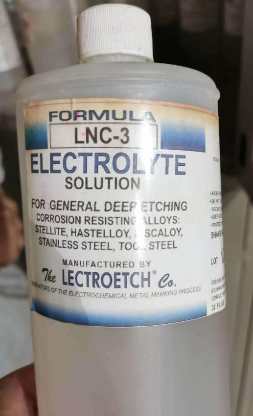 现货Lectroetch Formula LNC-3 打标液