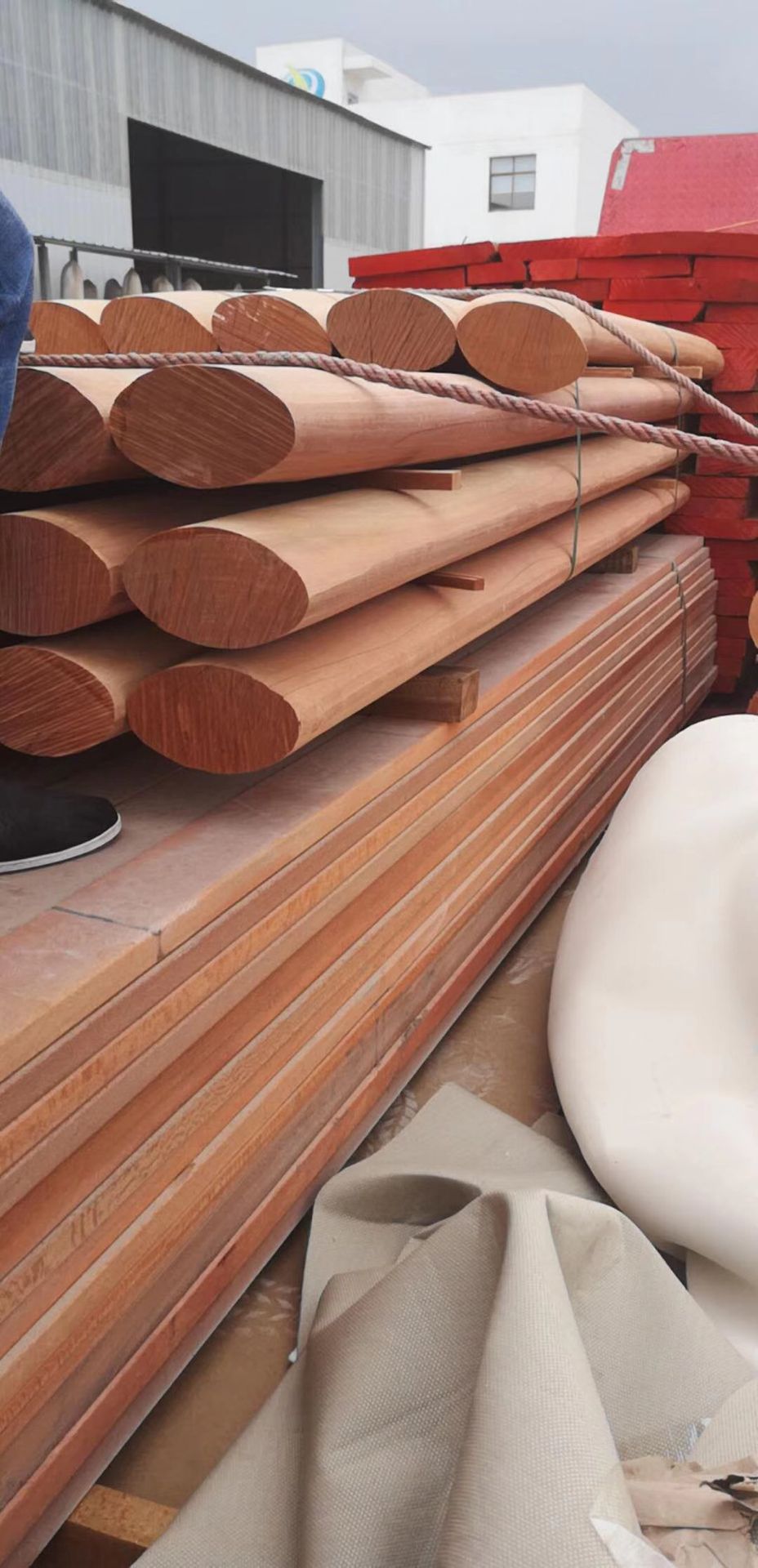 进口出售红铁木板材 非洲进口红铁木防腐木 安徽红铁木加工