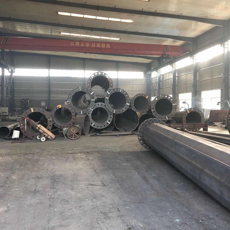 自贡市厂家供应各种规格钢管杆35kv电力钢管杆