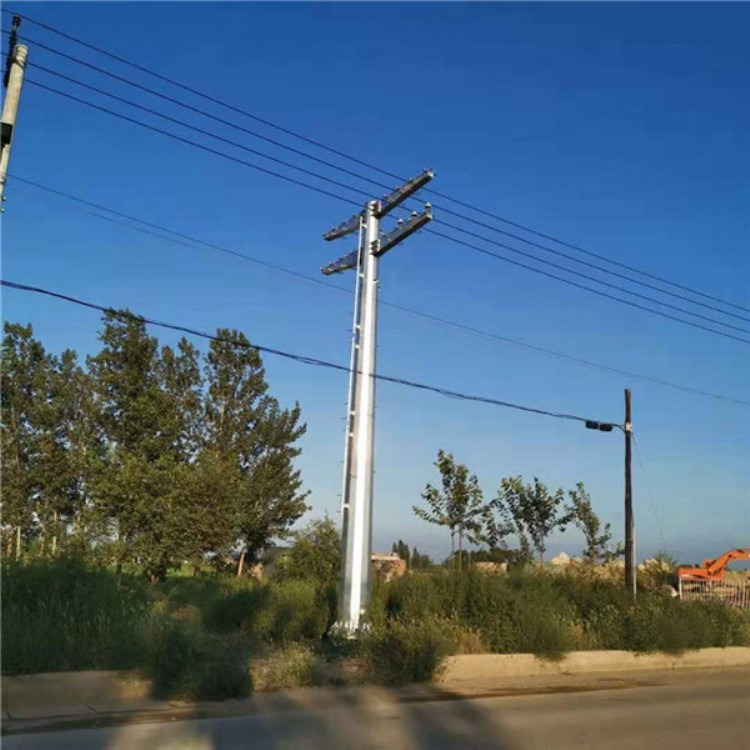 郑州市10千伏终端钢管杆18米电力塔供应