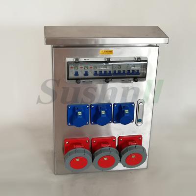 SUSHNLL不锈钢工业防水插座箱配电箱 检修箱 移动电源