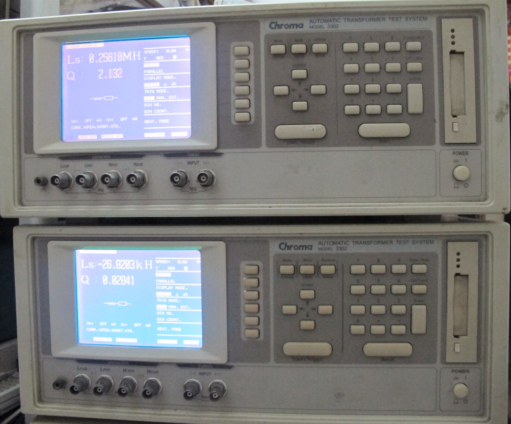 原装CHROMA3302+1320变压器综合测试仪 电感中周测量仪 LCR电桥