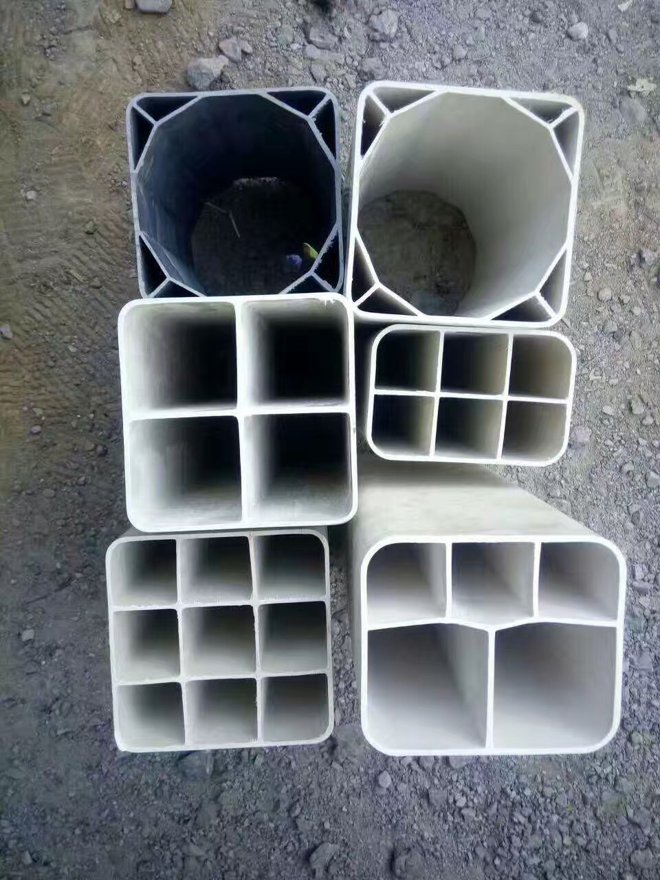 中程管道 PVC单孔格栅管 塑合金管 100*1单孔塑合金管厂家