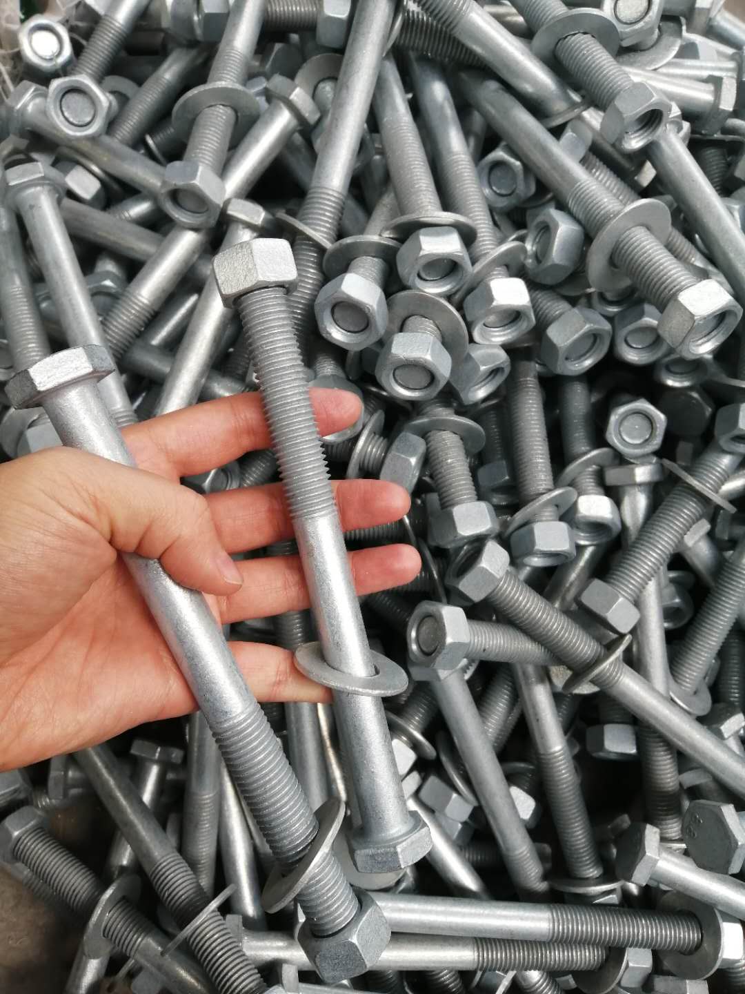 厂家直销热镀锌连接螺丝和六角螺丝波形板连接螺栓M16*170
