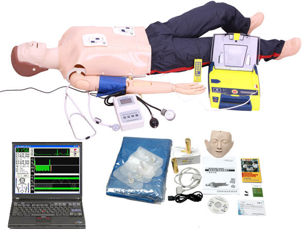 高级全功能急救训练模拟人心肺复苏与血压测量AED除颤仪