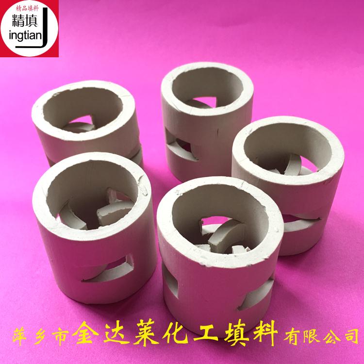 广州DN25 38 50 80mm的陶瓷鲍尔环报价 鲍尔环陶瓷填料