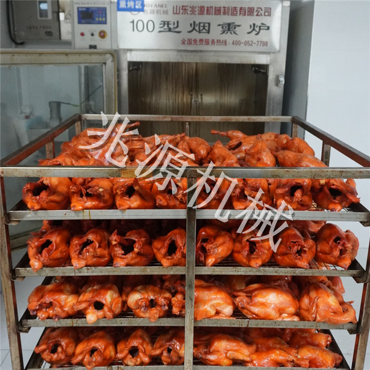 河北手掰肠烘烤箱 豆干烟熏设备 哈尔滨红肠熏制机