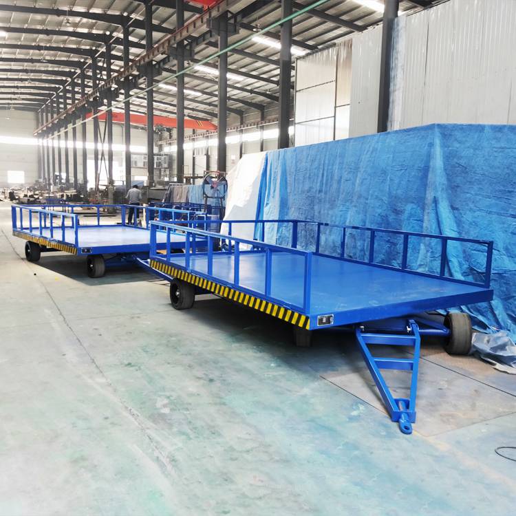 郑州厂家直销8吨牵引式拖车平板 工厂物料平板车 工具车
