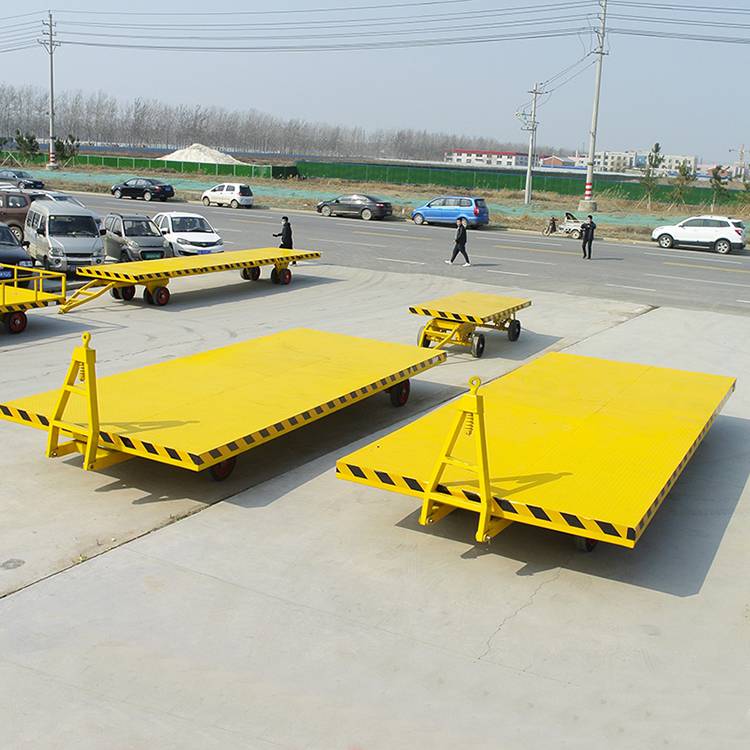 宁波专业定制1-10吨平板车 重型牵引平板 工厂厂区拖车式平板