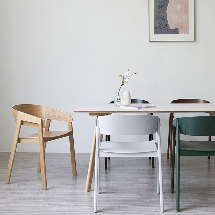 北欧实木椅休闲靠背椅设计师餐椅轻奢简约全实木书桌椅