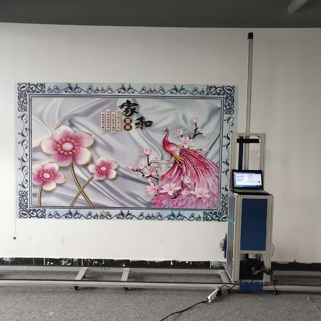 深圳市农村致富小机器创业型3D墙体彩绘机喷绘机厂家直销背景墙体喷画机