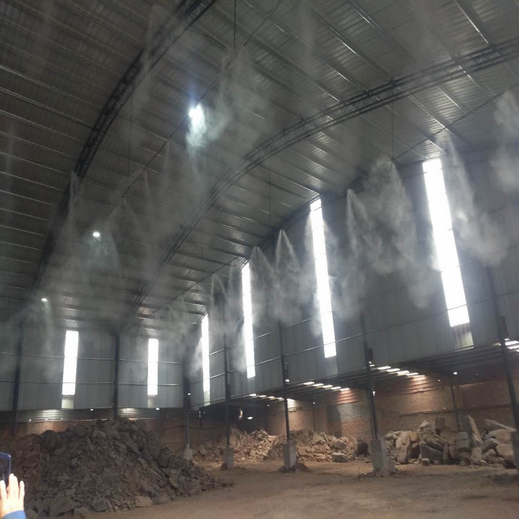 石料厂降尘喷淋设备 川汇高压喷雾降尘设备 定做