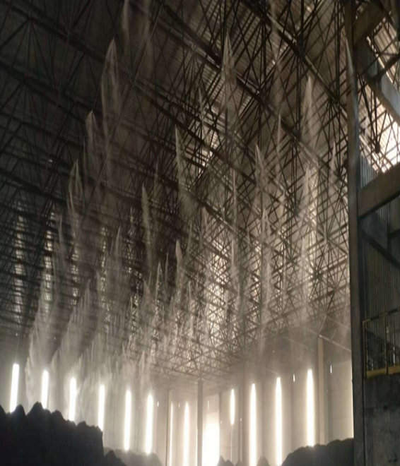 蚌埠喷雾降温加湿设备 料仓高压微雾系统