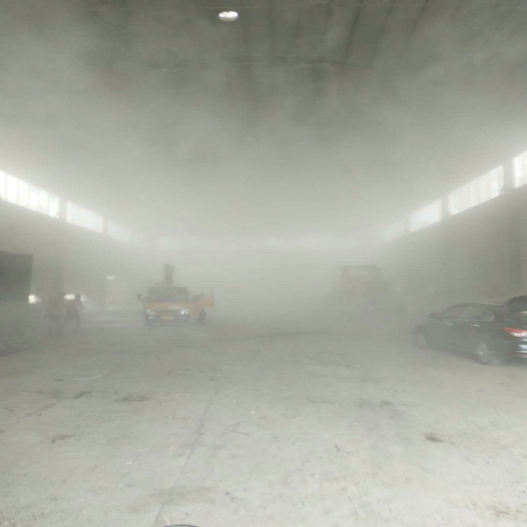 赣州喷雾消毒设备 料棚降尘喷雾系统