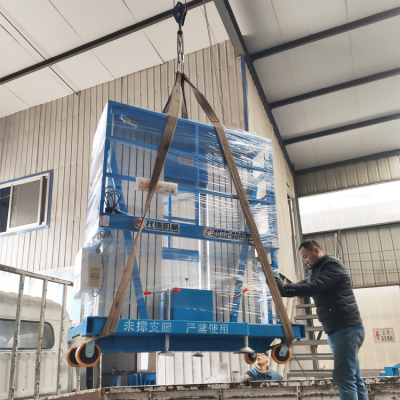 厂家直销双柱铝合金移动式升降机 6米小型电动液压升降平台