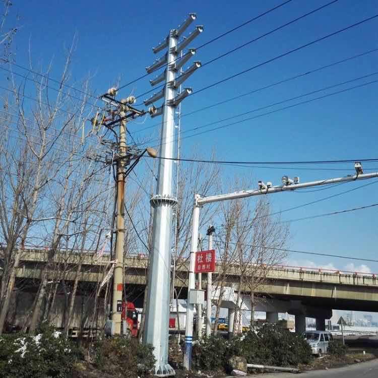 濮阳市供应直线转角终端钢管杆60°90°转角塔 全国发货