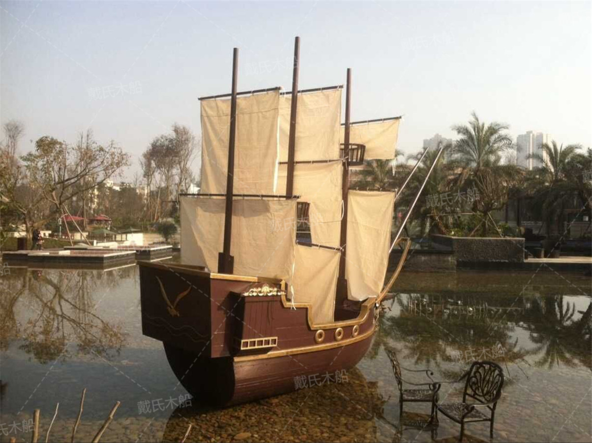 杭州景观装饰海盗木船定制