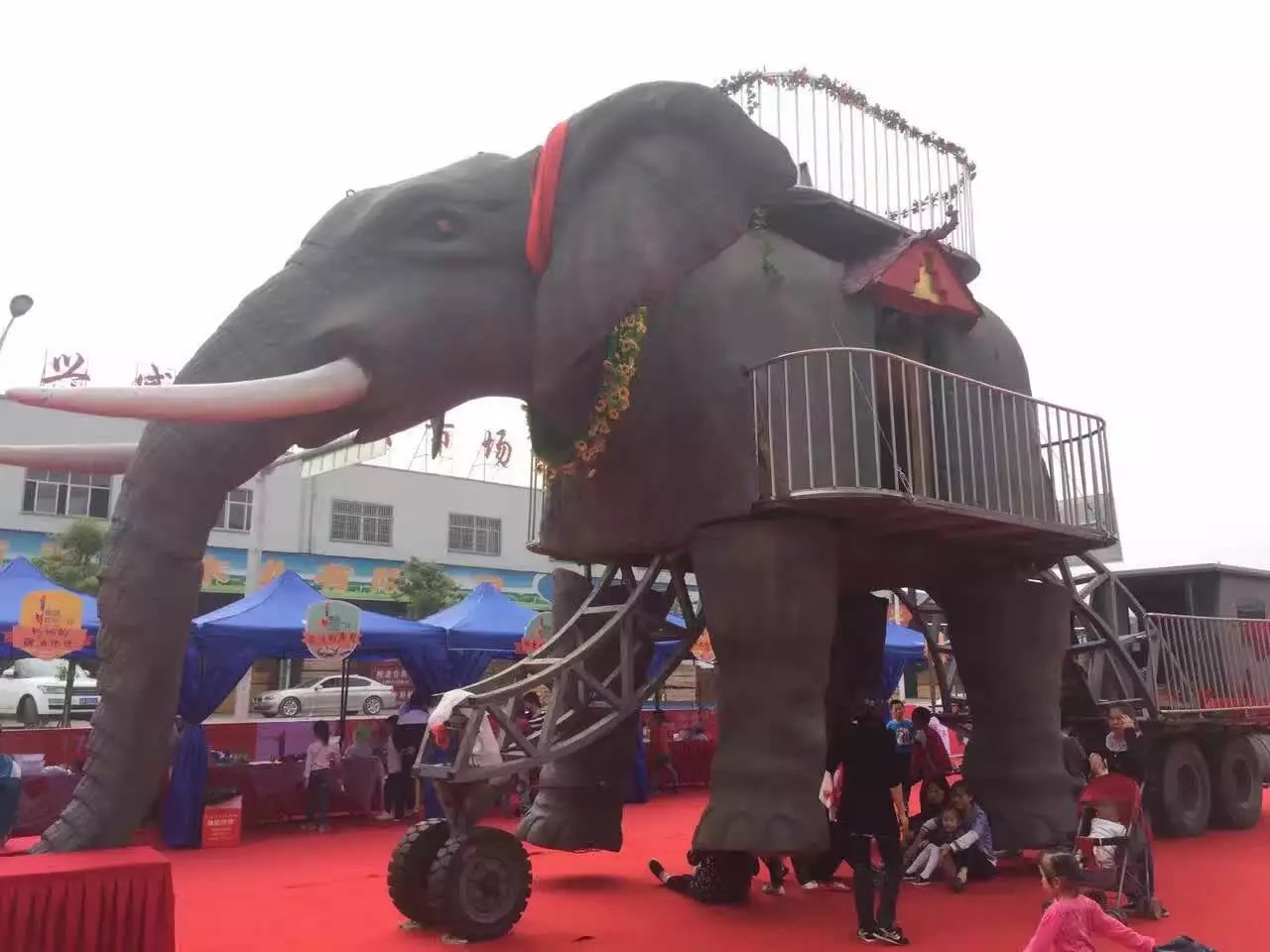 河南震撼展品巨型机械大象出租，仿真恐龙出租，厂家直供
