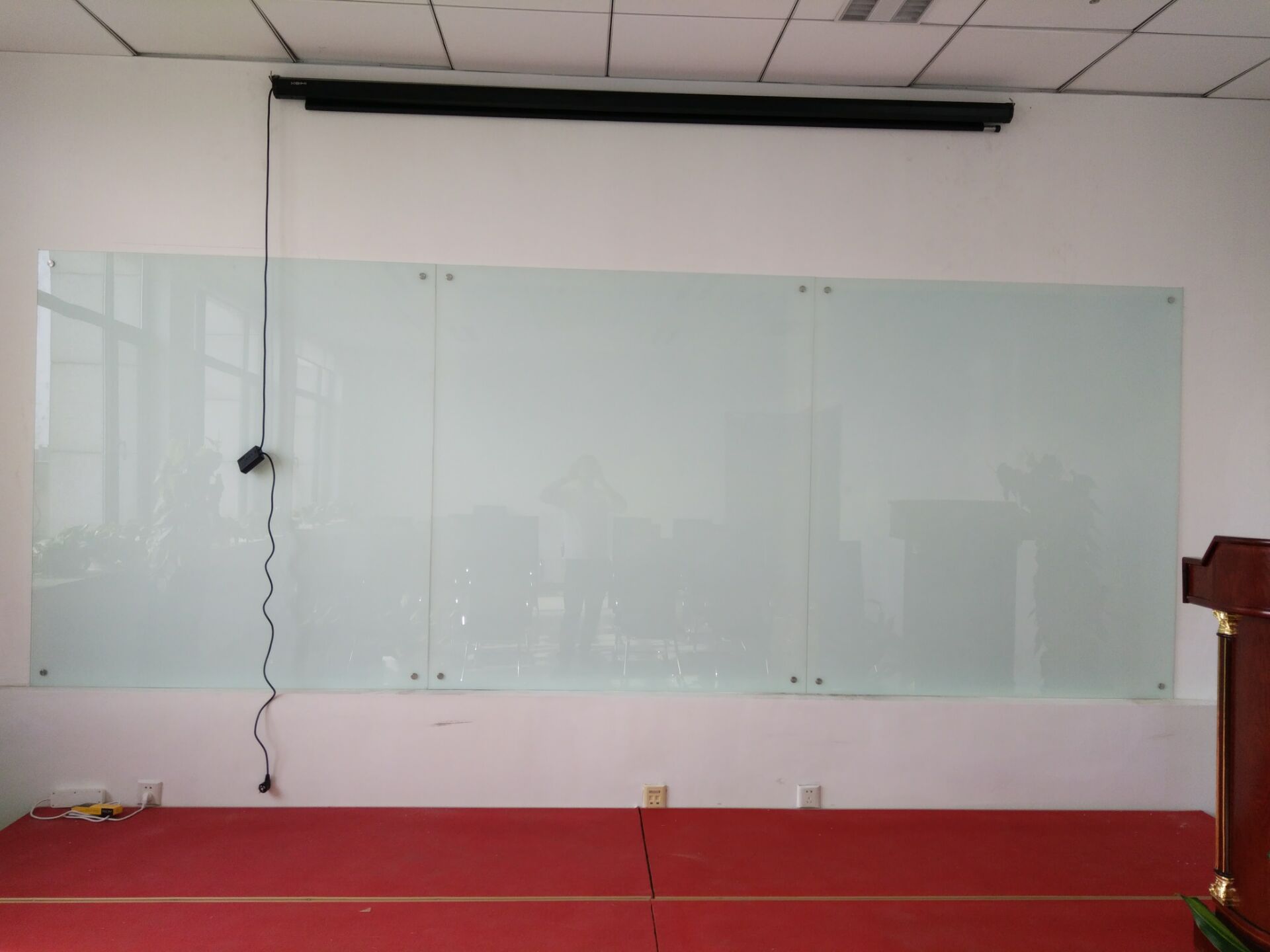 挂式钢化磁性玻璃白板北京玻璃白板厂家直销