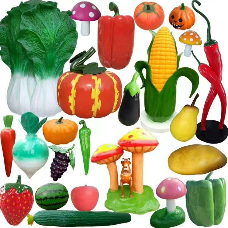 蔬菜水果雕塑 蔬菜组合雕塑 定制