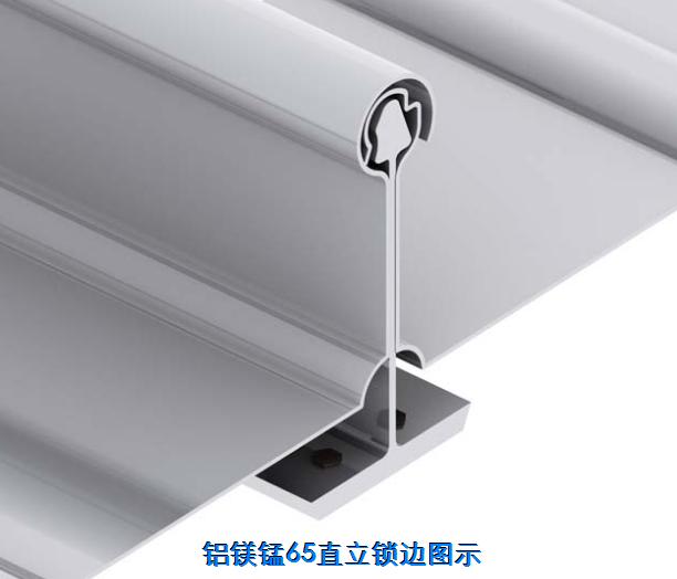 供应陕西西安0.9mm65-430型直立锁边系统铝镁锰屋面板