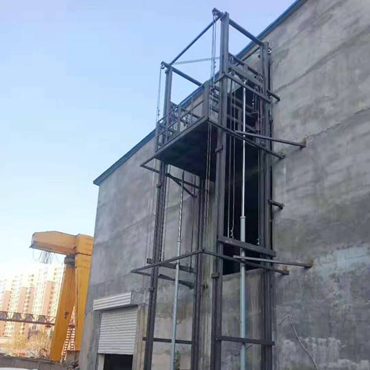 南阳厂家定制SJD导轨式升降平台 液压式升降货梯 仓库升降机链条电梯