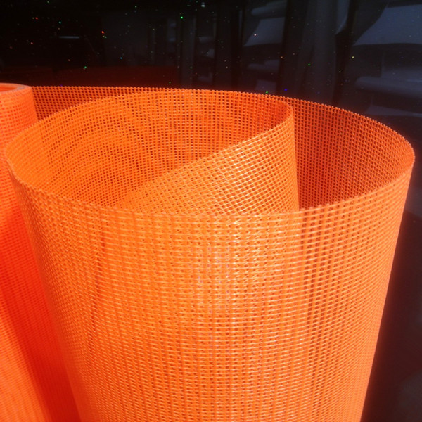 荧光红荧光橙PVC网格布