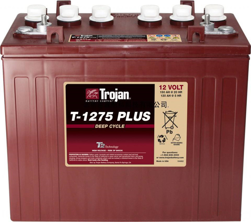 TROJAN邱健蓄电池T-1275观光车使用邱健蓄电池12V150AH
