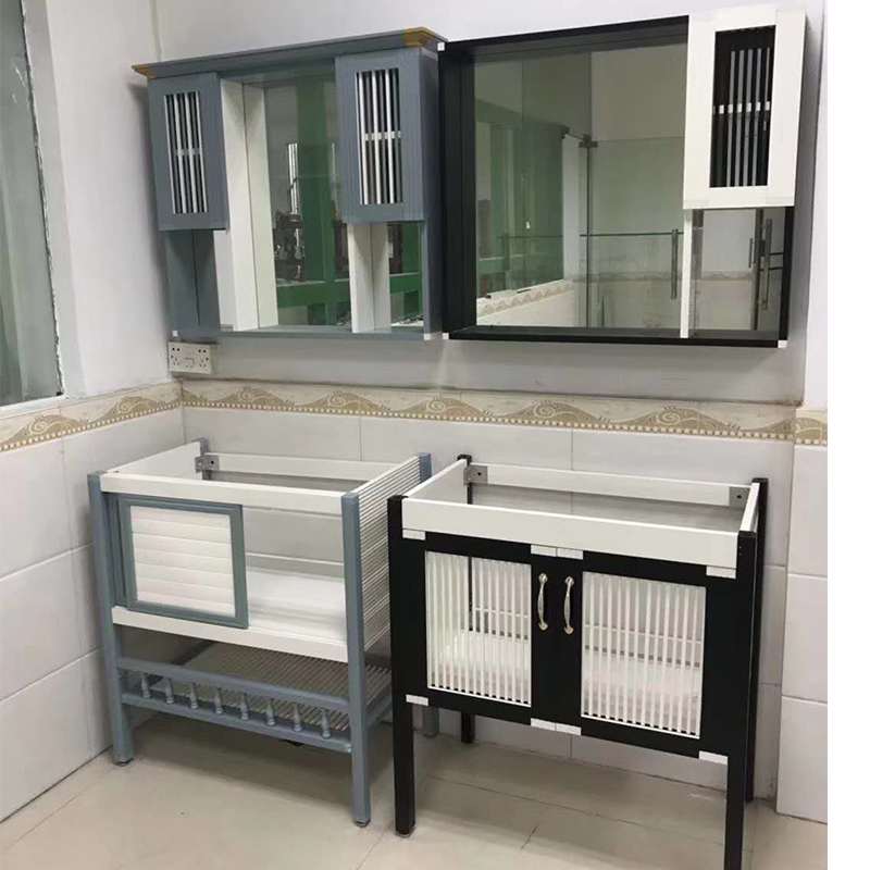 新中式款式全铝浴室柜门边框较简风格铝材