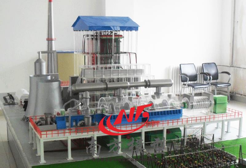 南宁1000MW****临界燃煤发电厂整体模型 1000MW火力发电机组热力系统灯光板